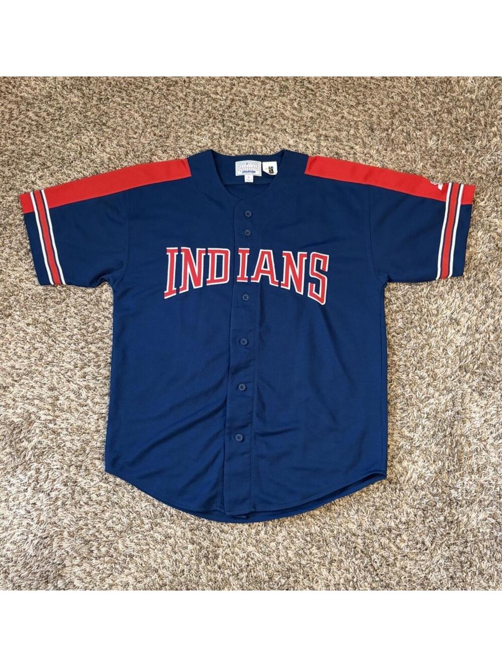 Vintage Starter Cleveland Indians Manny Ramirez Jersey #24 Size Large Shirt